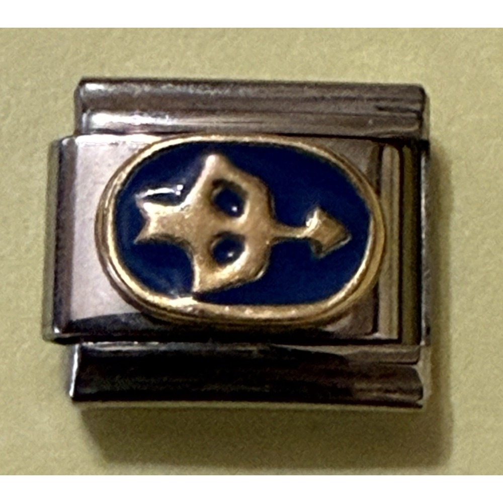 PS Charms Italian Charm Unisex 9mm Silver Brand New Sagittarius Zodiac Symbol